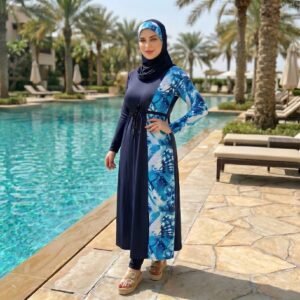 بوركيني أنيق ومحتشم للسباحة AB124