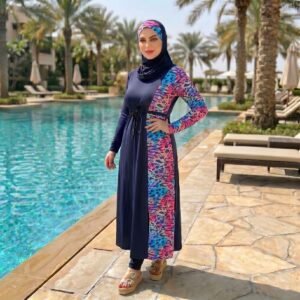 AB133 بوركيني أنيق ومحتشم للسباحة